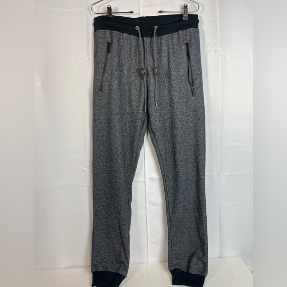Galaxy By Harvic Mens Gray Black Fitness Jogger Pants Size L - Picture 1 of 9